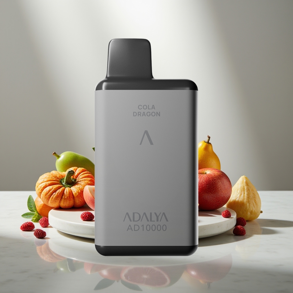 Adalya AD 10000 Puffs Space Gray vape μιας χρήσης Cola Dragon USB-C 14ml