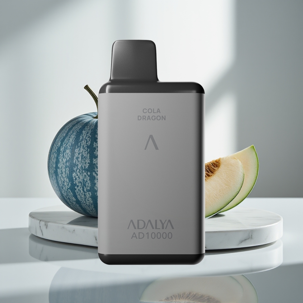 Adalya AD 10000 Puffs vape μιας χρήσης Γαλαζιο Πεπονι Space Gray USB-C 14ml