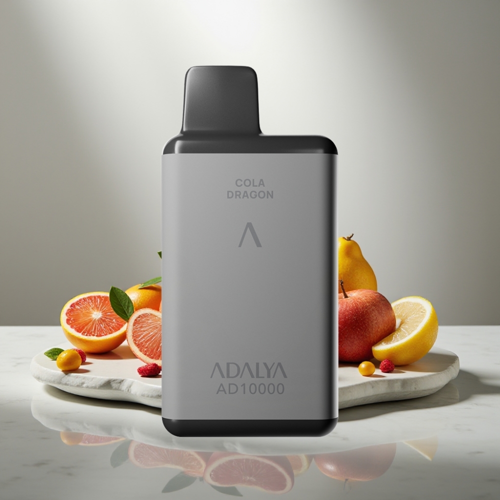 Adalya AD 10000 Puffs vape μιας χρήσης Άγγλος Κύριος Space Gray USB-C