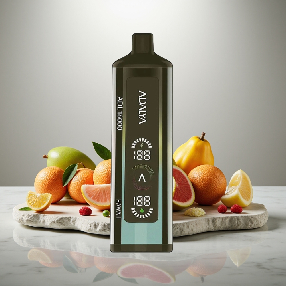 Adalya ADL 16000 PRO Puffs vape μιας χρήσης Χαβάη, 25ml, USB-C, Digital Screen