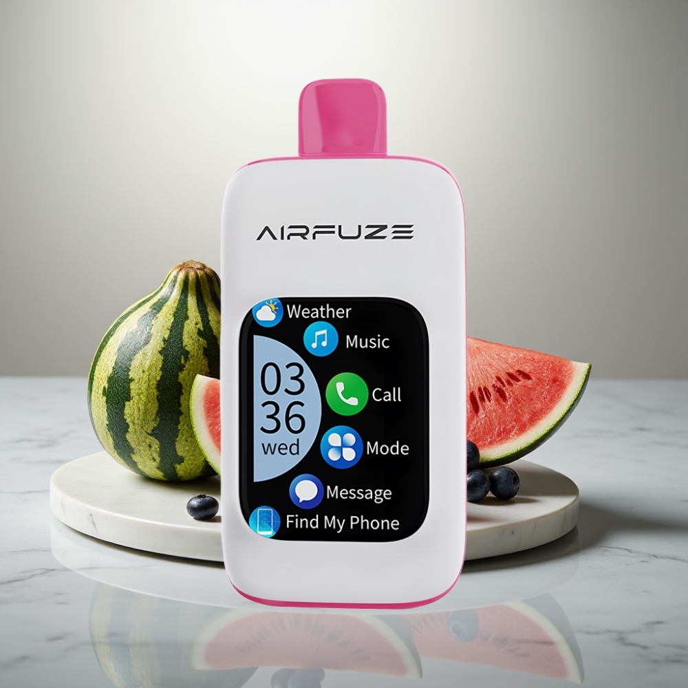 AirFuze Smart 30000 Puffs Disposable Pod με Μπλε Μούρο και Καρπούζι, 5% Νικοτίνη, 900mAh, Type-C
