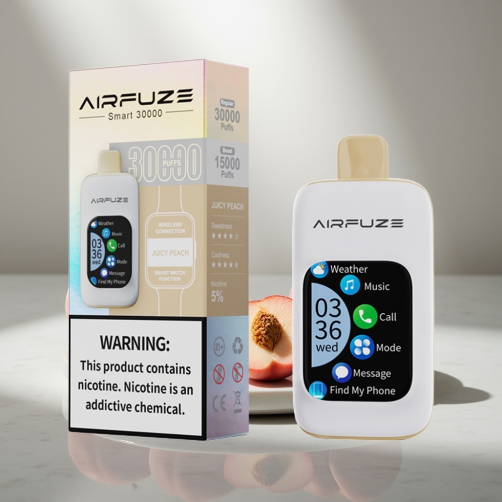 AirFuze Smart 30000 Puffs Disposable Pod 5% Juicy Peach 900mAh Type-C