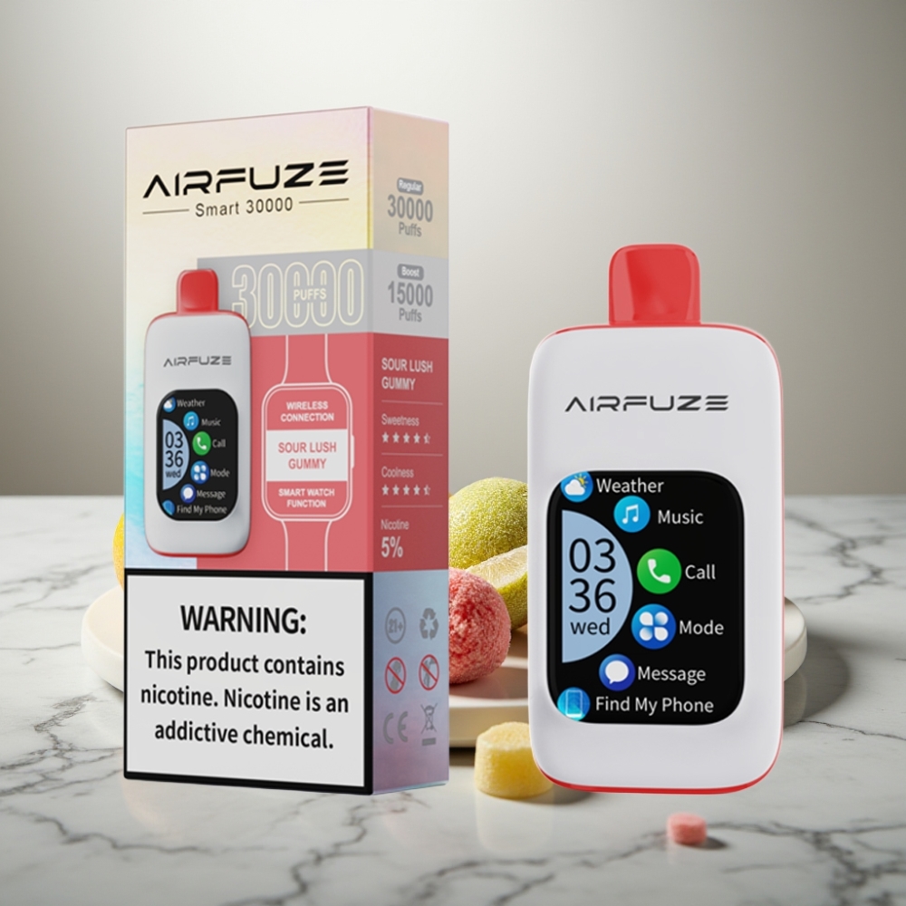 AirFuze Smart 30000 Puffs Disposable Pod 5% Sour Lush Gummy 900mAh Type-C