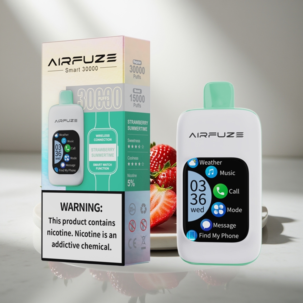 AirFuze Smart 30000 Puffs Disposable Pod 5% Strawberry Summertime 900mAh Type-C