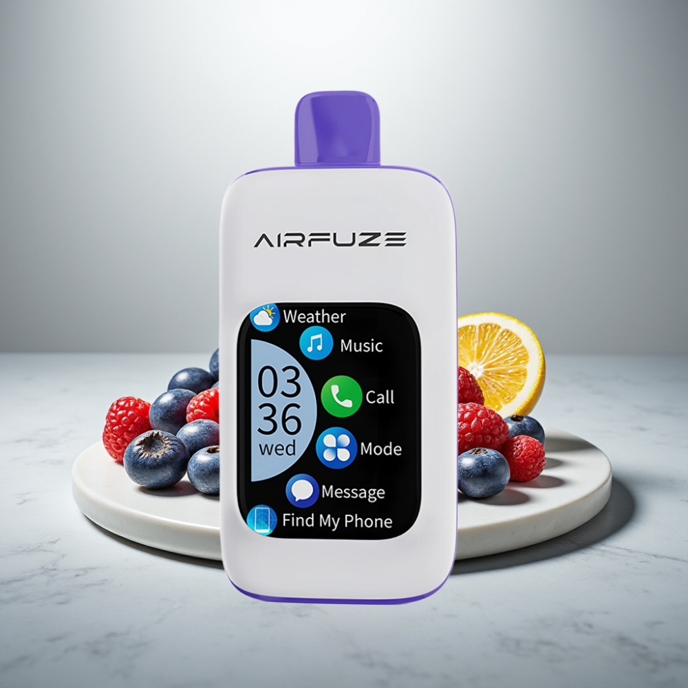 AirFuze Smart Pro 40000 Puffs Ανανεώσιμη Μπαταρία 900mAh Γαλάζια Razz Ice