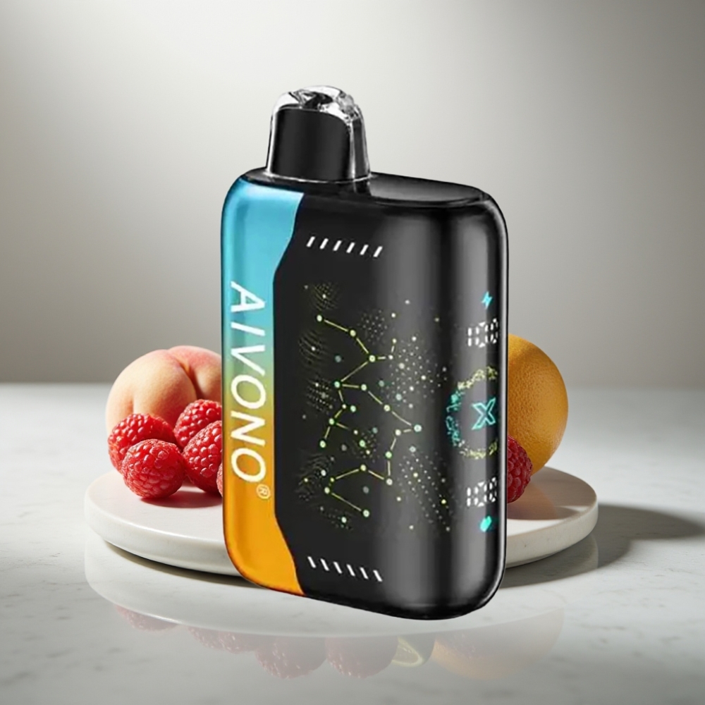 Aivono AIM BOOM 25000 Puffs 28ml 650mAh Φράουλα Ροδάκινο Λάιμ
