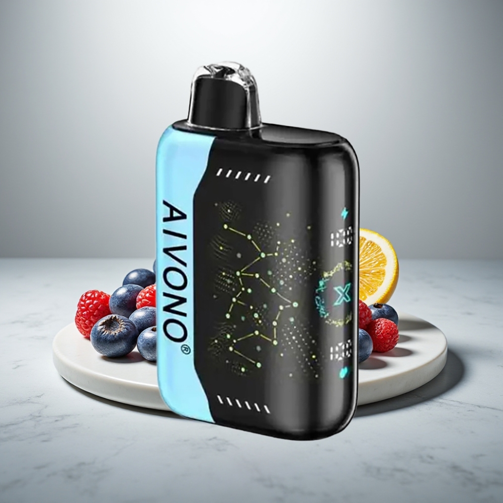 Aivono AIM BOOM 25000 Puffs 28ml 650mAh Μπλε Razz Ice