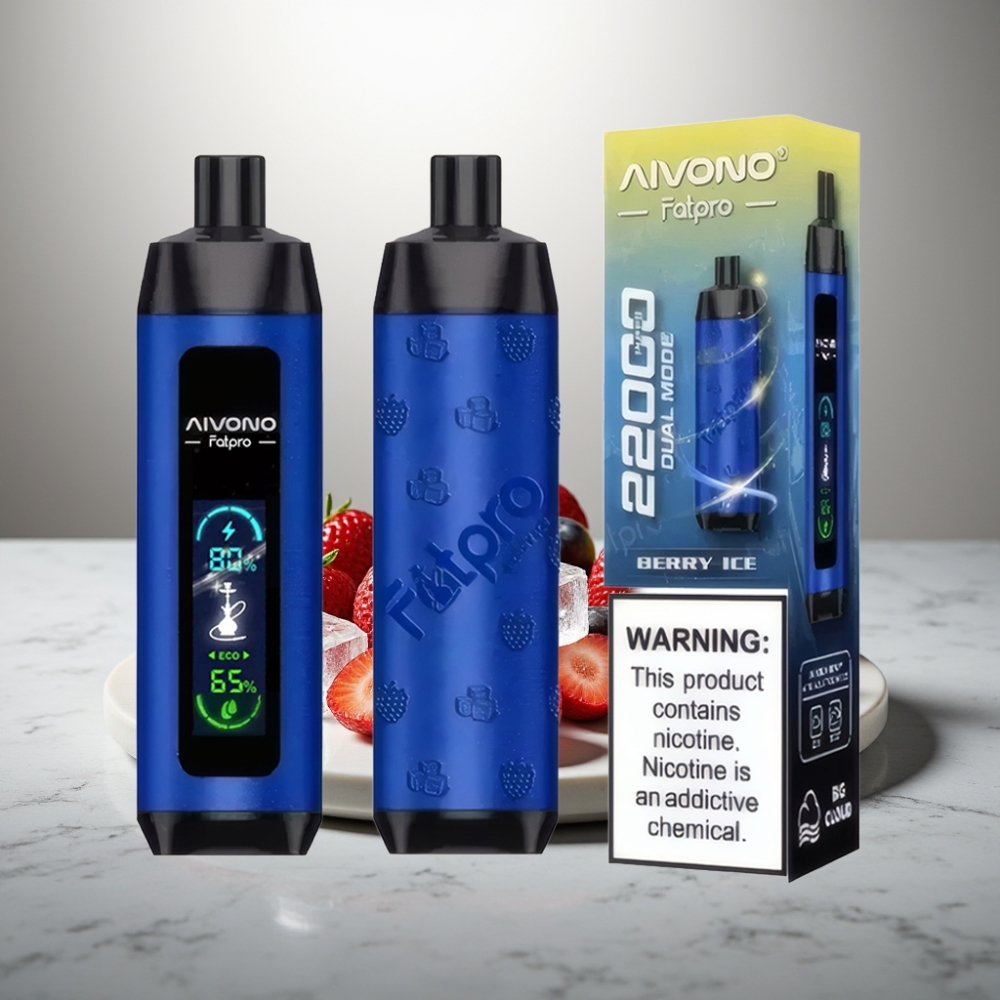 Aivono AIM FATPRO 22000 Puffs 28ml Berry Ice 600mah Rechargeable 0.6ohm Mesh