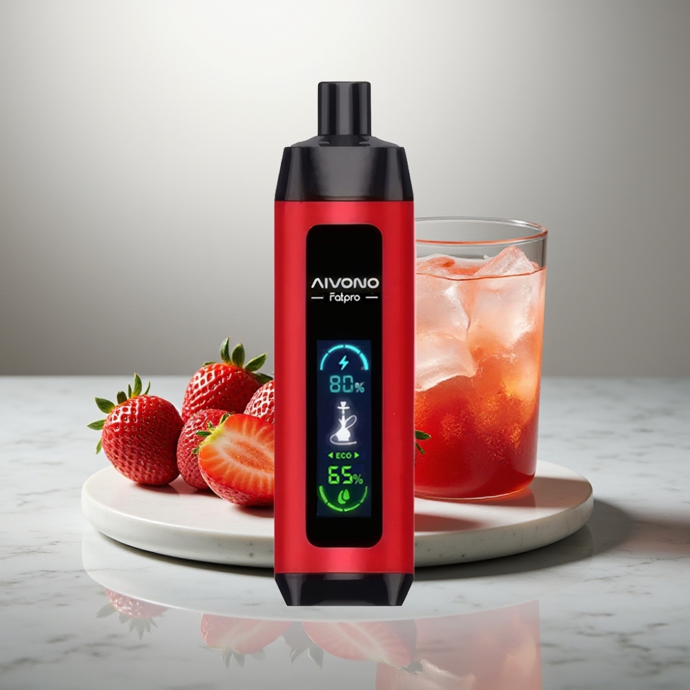 Aivono AIM FATPRO 22000 Puffs 28ml Φράουλα Punch 5% Nicotine 600mAh