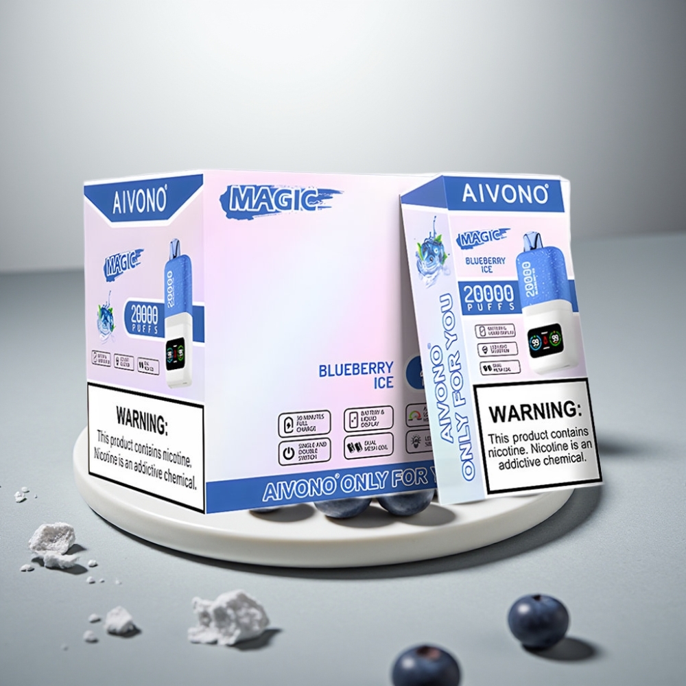 Aivono AIM MAGIC 20000 Puffs Dual Mesh LCD Type-C Blueberry Ice