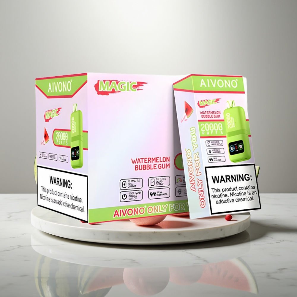 Aivono AIM MAGIC 20000 Puffs Dual Mesh LCD Type-C Watermelon Bubble Gum