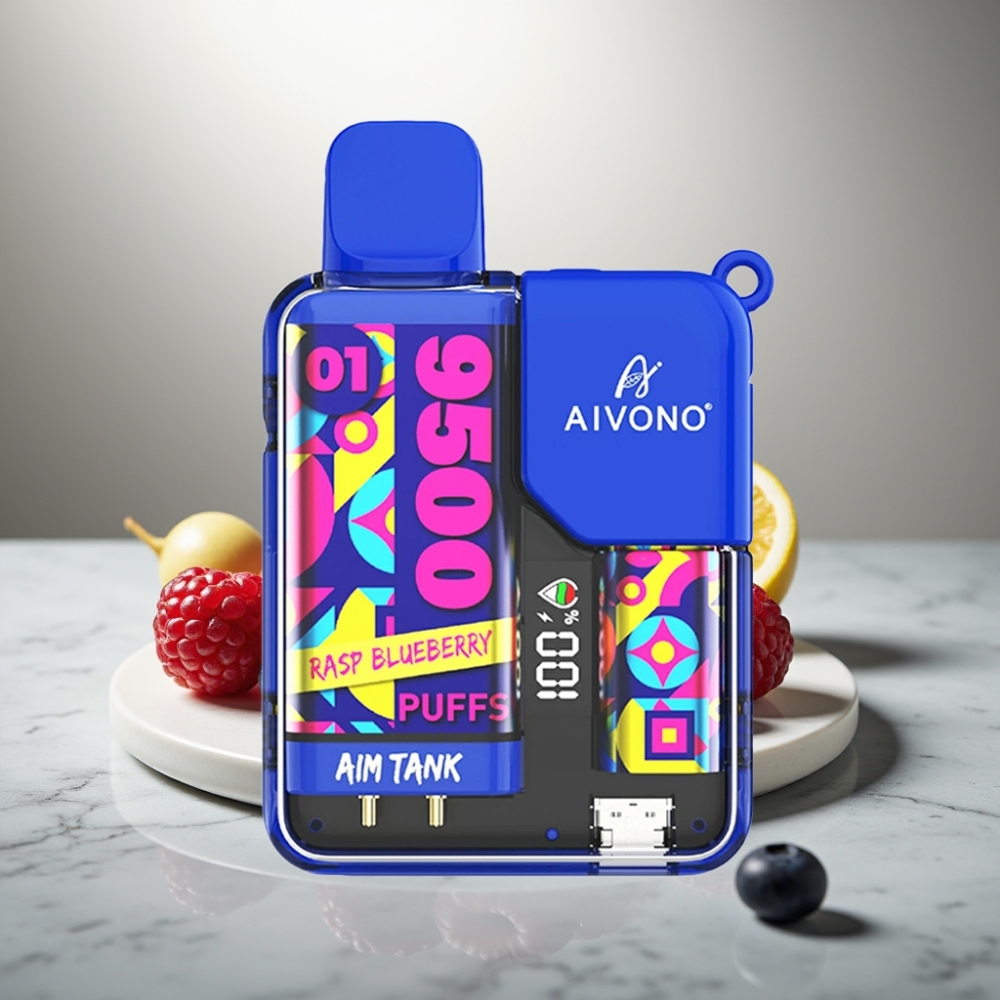Aivono AIM-TANK 9500 Puffs 18ml LCD 5% Βατόμουρο Μπλεberry