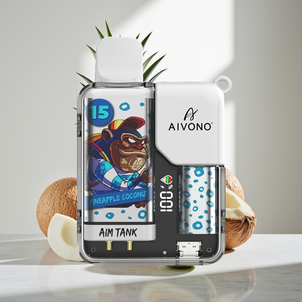 Aivono AIM-TANK 9500 Puffs 18ml LCD Pineapple Coconut