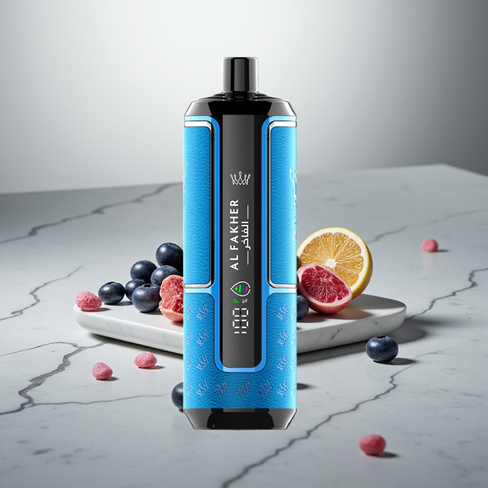Al Fakher Crown Bar 15K Hypermax 22ml 600mAh Type-C Μπλε Βατόμουρο Τσίχλα