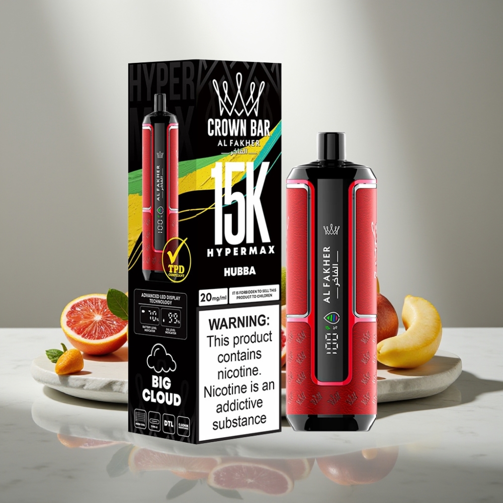 Al Fakher Crown Bar 15K Hypermax 22ml 600mAh Type-C Hubba