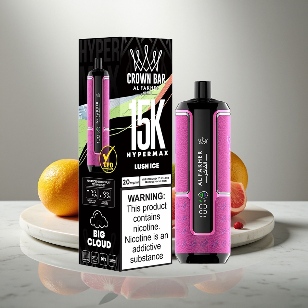 Al Fakher Crown Bar 15K Hypermax 22ml 600mAh Type-C Luch Ice