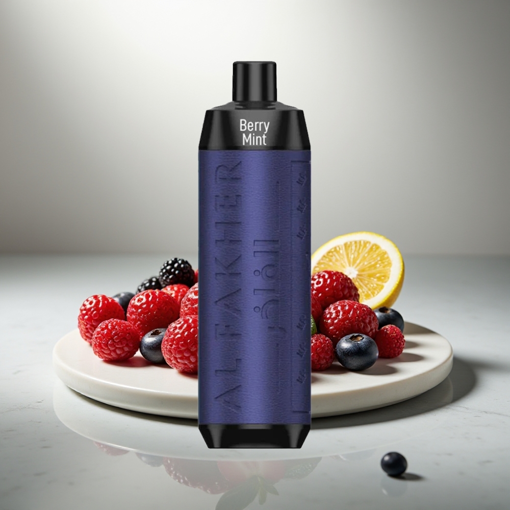 Al Fakher Crown Bar 8000 Crystal vape μιας χρήσης Berry Mint 18ml 5mg 600mAh USB-C