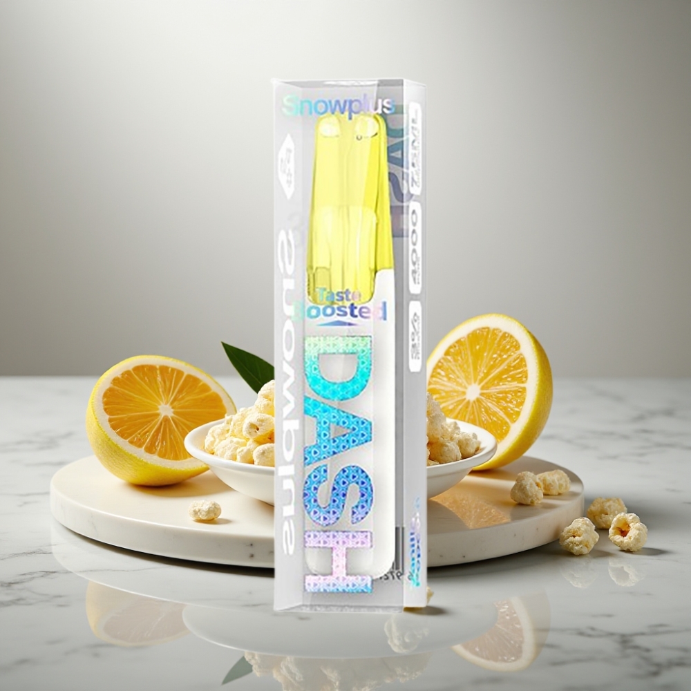 Snowplus Dash 4000 Puffs Ceramic Atomizer 7.5 ml Βανίλια Ποπκόρν