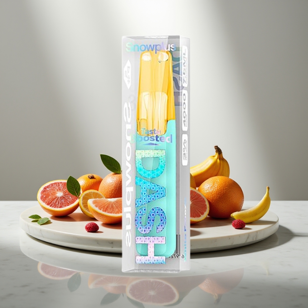 Snowplus Dash 4000 Puffs Λευκή Πάργα Ceramic Atomizer 7.5 ml