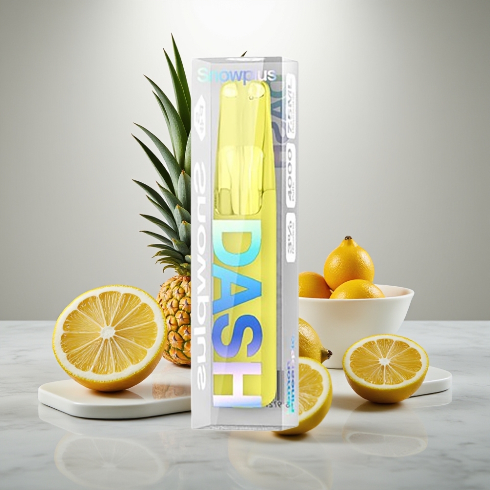 Snowplus Dash 4000 Puffs Απαλού Ανανά Lemon Pineapple Ceramic 7.5ml