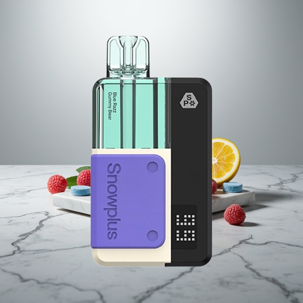 Snowplus Swift 5000 Puffs Dual Mesh 1000mAh Μπλε Razz Gummy Bear