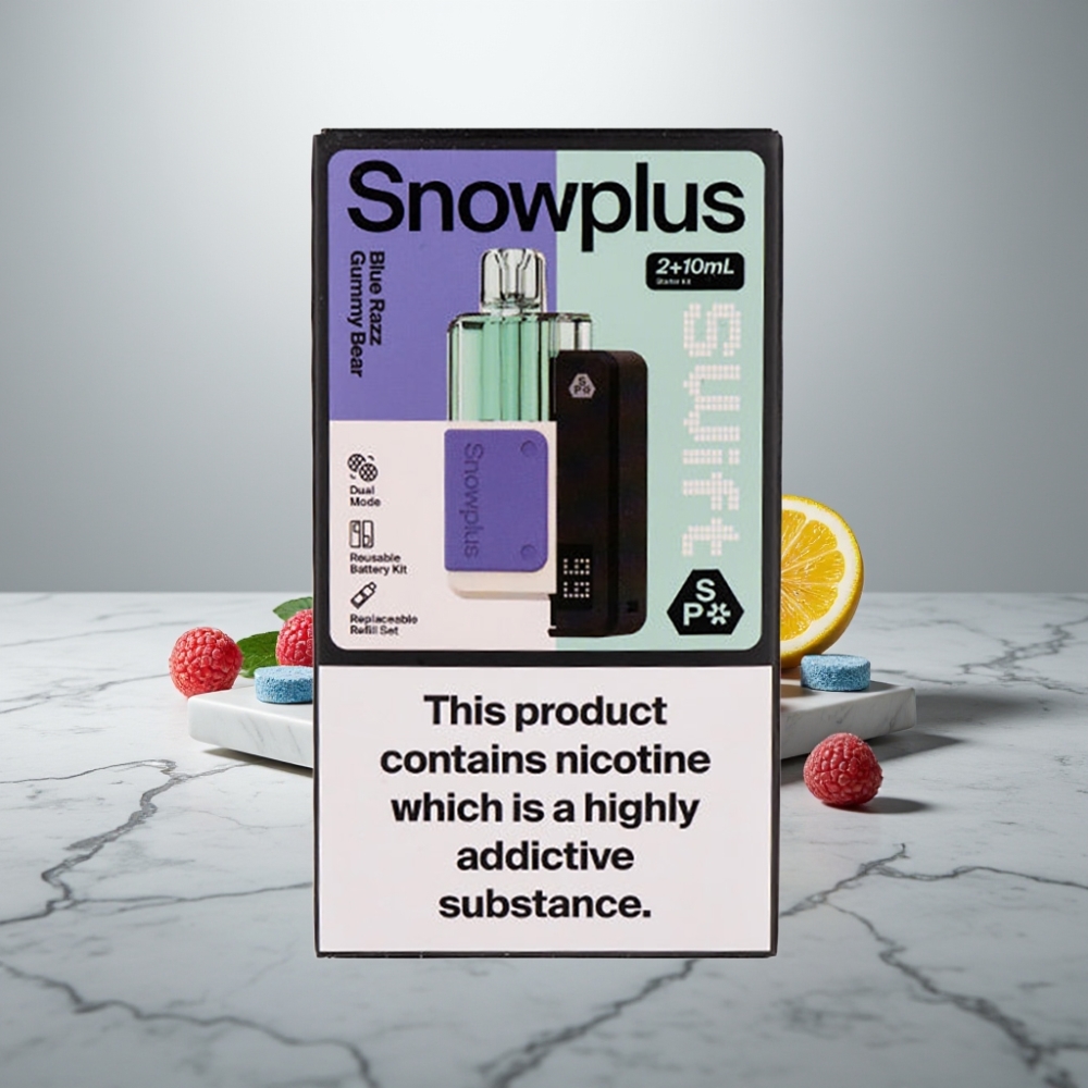 Snowplus Swift 5000 Puffs Dual Mesh 1000mAh Μπλε Razz Gummy Bear