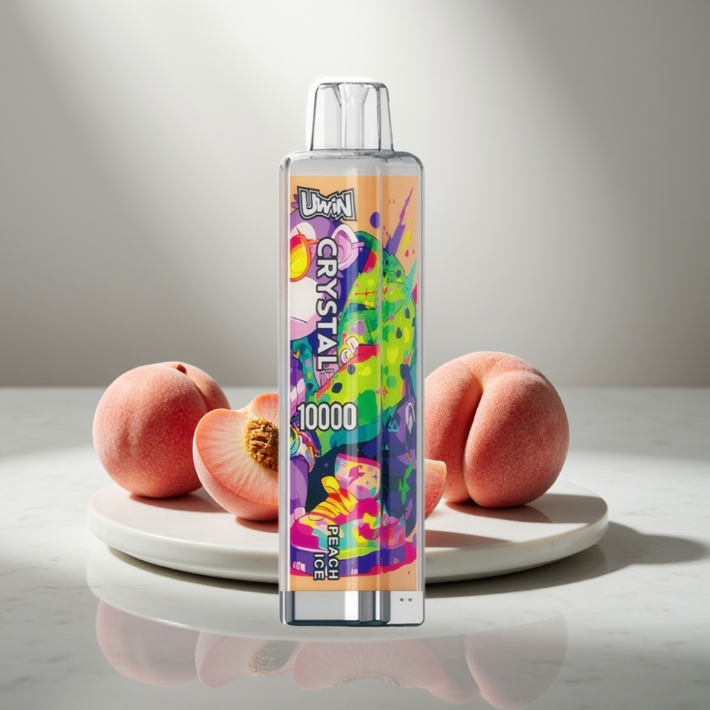 UWIN Crystal 10000 Puffs 18ml Peach Ice RGB Lights Type-C