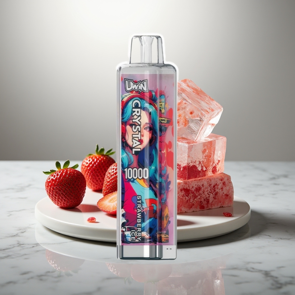 UWIN Crystal 10000 Puffs 18ml Strawberry Ice RGB 0.8Ω