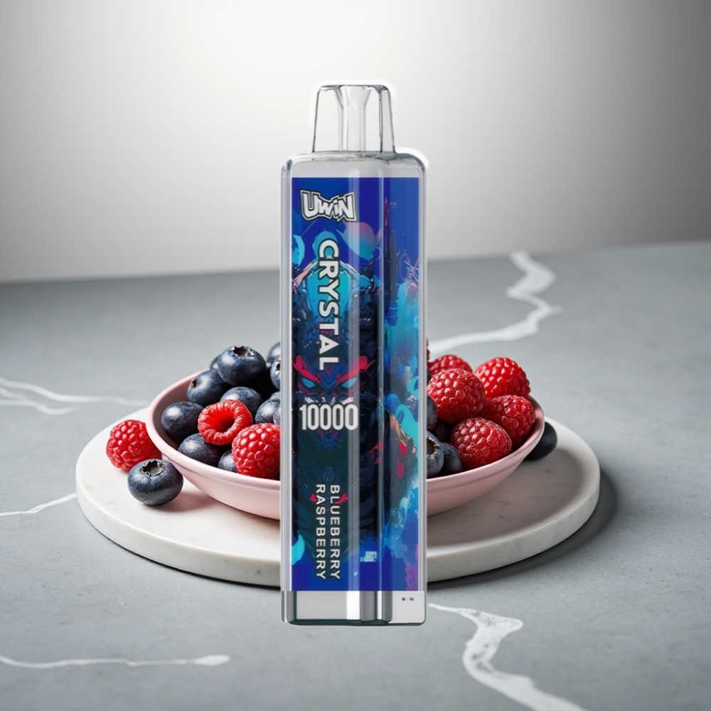 UWIN Crystal 10000 Puffs 18ml Type-C 0.8 Ohm Blueberry Raspberry RGB