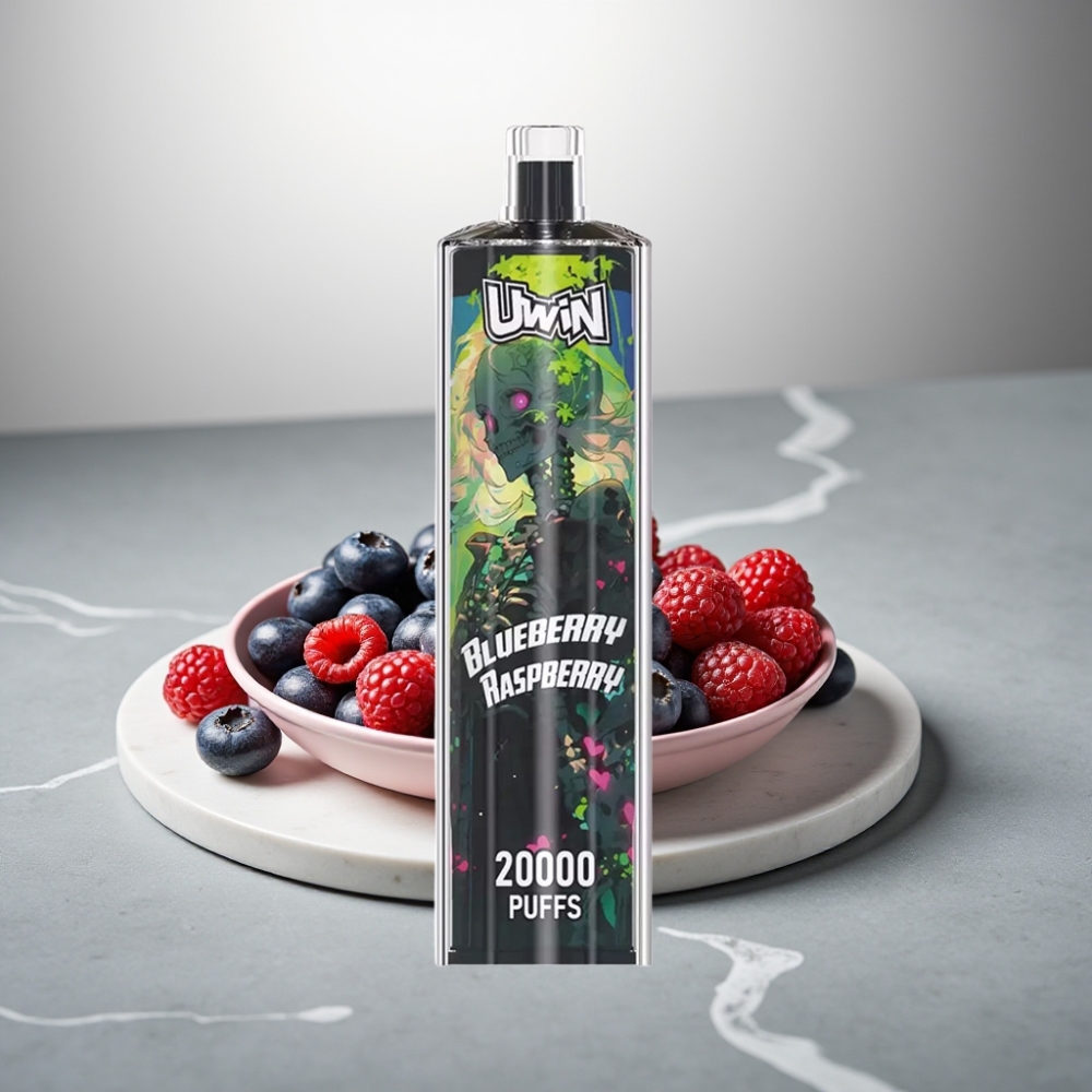 Uwin Shisha Hookah Crystal 20000 Puffs 22ml Blueberry Raspberry Mesh Coil Type-C