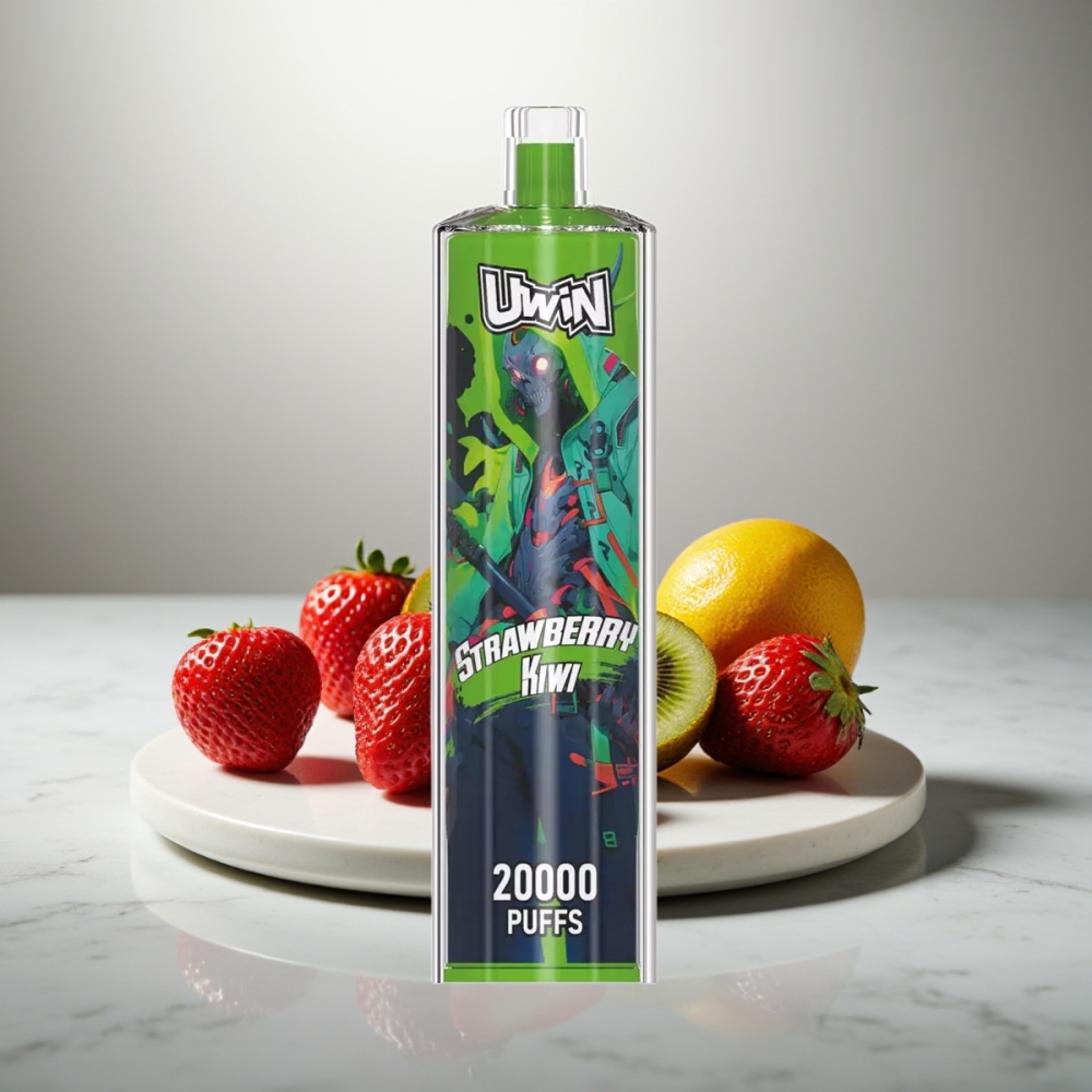 Uwin Shisha Hookah Crystal 20000 Puffs Φράουλα Κιβί 22ml Mesh Coil Type-C