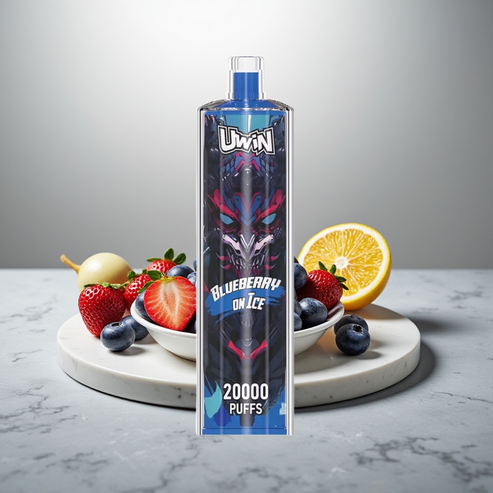 Uwin Shisha Hookah Crystal 20000 Puffs 22ml Type-C Μπλε Βατόμουρο Στον Πάγο