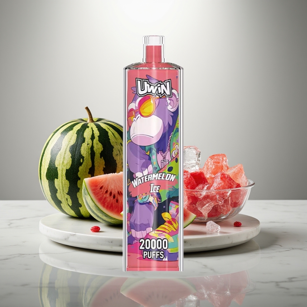 Uwin Shisha Hookah Crystal 20000 Puffs 22ml Watermelon Ice Mesh Coil Type-C