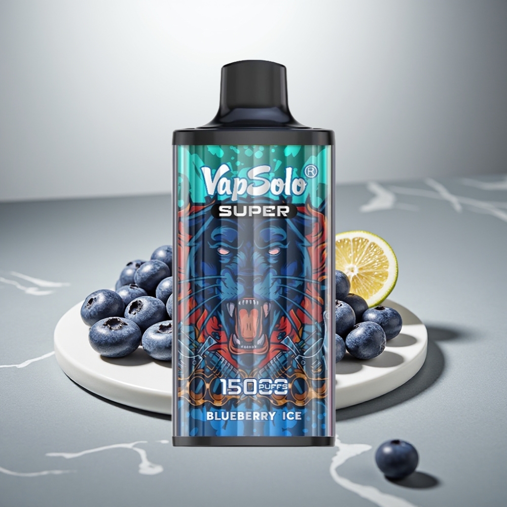 Vapsolo Super 15000 Puffs 40ml Blueberry Ice 850mah Type-C