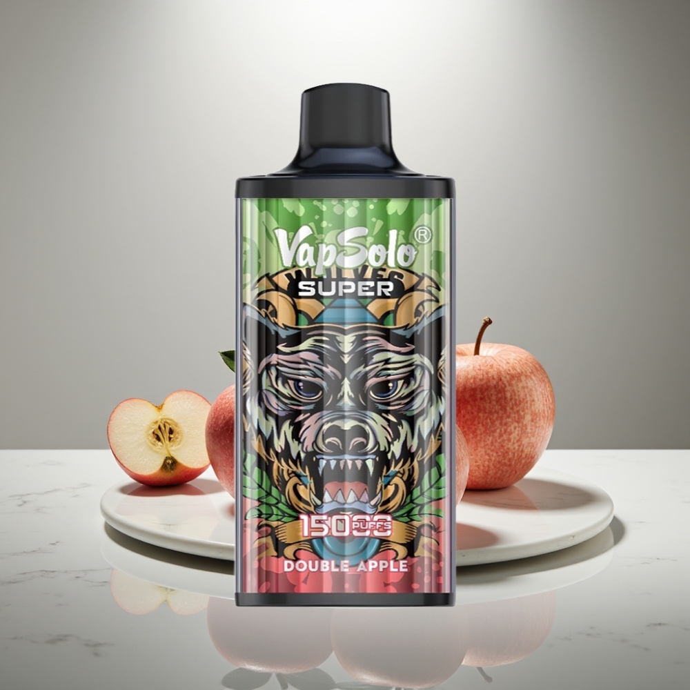 Vapsolo Super 15000 Puffs 40ml Double Apple 850mah Type-C