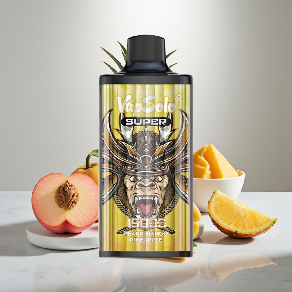 Vapsolo Super 15000 Puffs 40ml Peach Mango Pineapple 850mAh Type-C