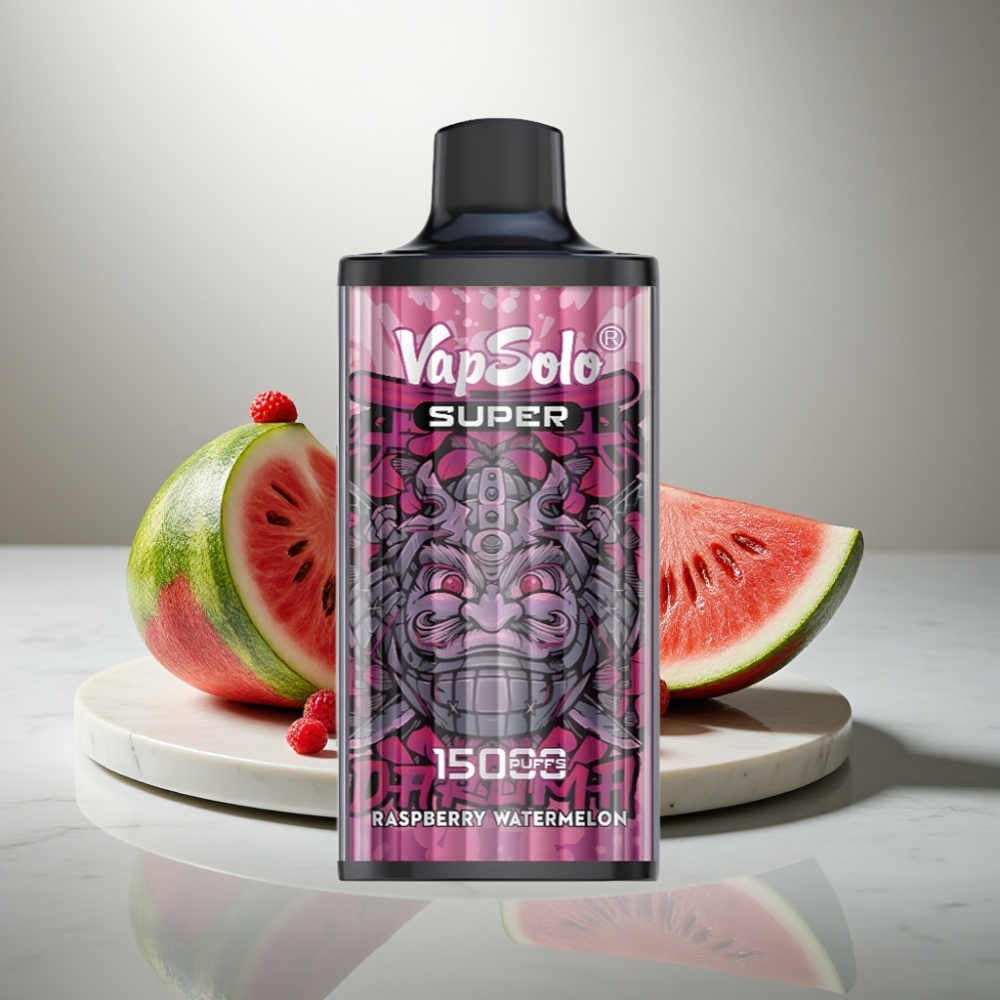 Vapsolo Super 15000 Puffs 40ml Raspberry Watermelon Type-C 850mah