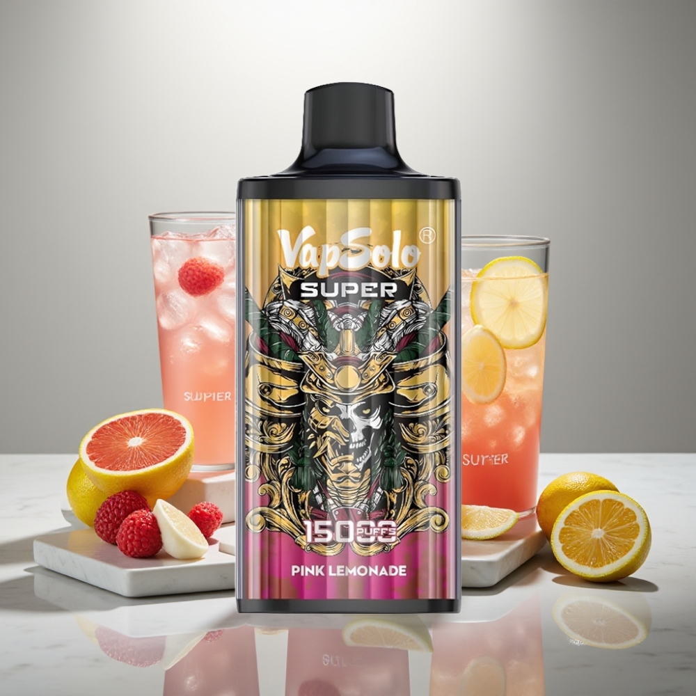 Vapsolo Super 15000 Puffs 40ml Super Pink Lemonade 850mAh Type-C