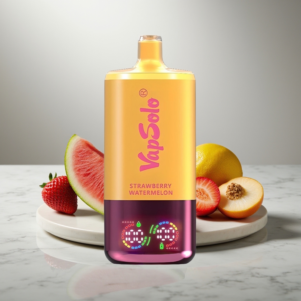 VapSolo Triple 30000 Puffs 40ml Φράουλα Καρπούζι & Λεμόνι Ροδάκινο 50 mg/ml