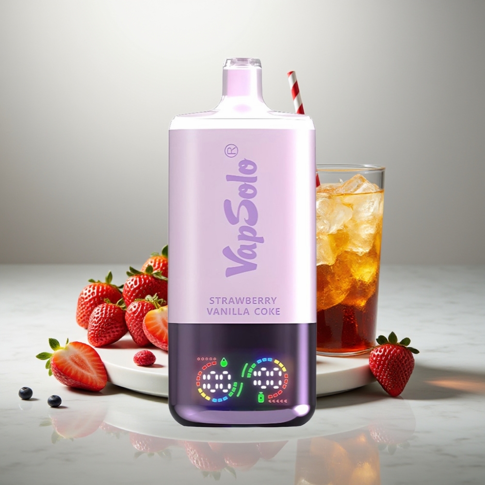 VapSolo Triple 30000 Puffs 40ml Φράουλα Βανίλια Coke Type-C