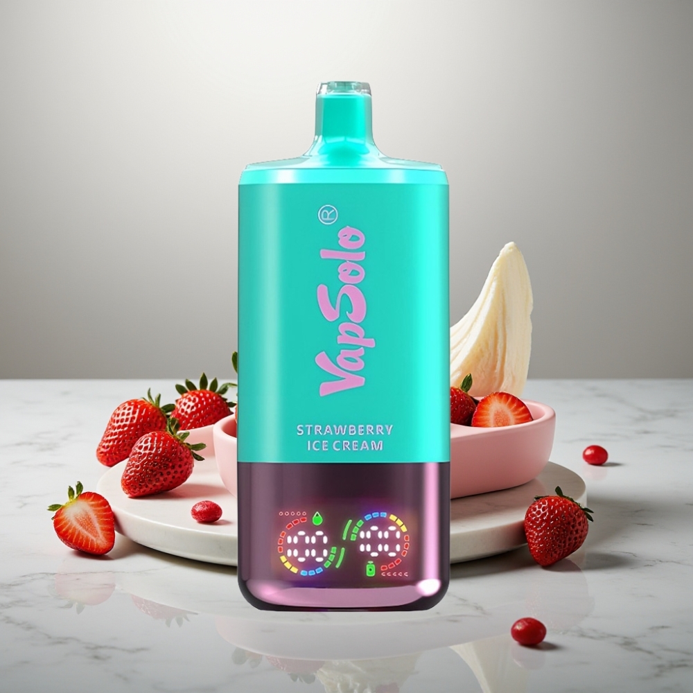VapSolo Triple 30000 Puffs 40ml Φράουλα Παγωτό Type-C