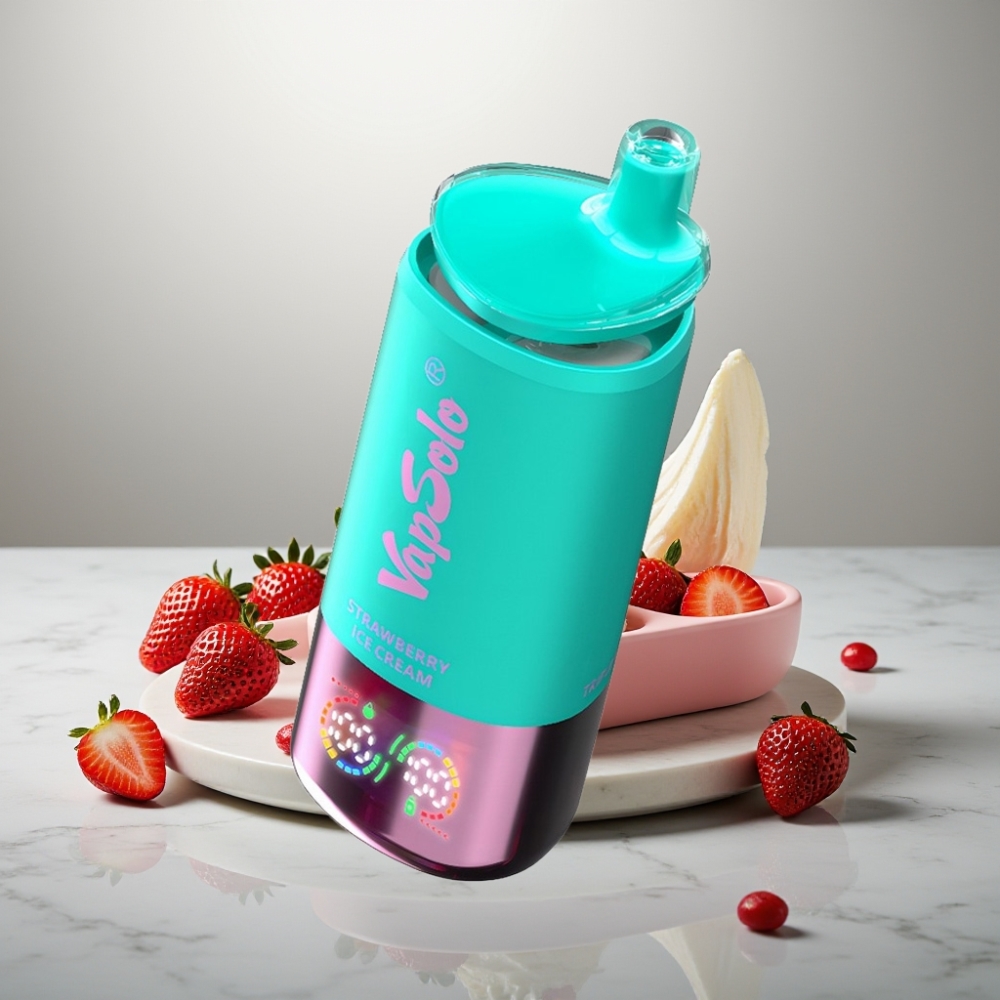 VapSolo Triple 30000 Puffs 40ml Φράουλα Παγωτό Type-C
