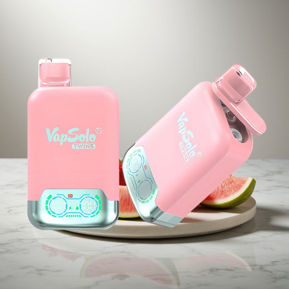 Vapsolo Twins 20000 Puffs 40ml Φράουλα Πάγος & Μάνγκο Ροδάκινο Καρπούζι
