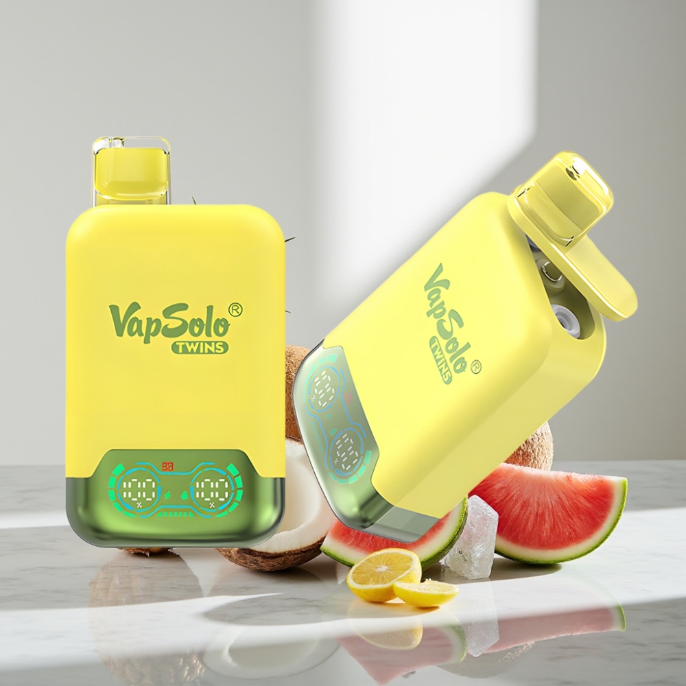 Vapsolo Twins 20000 Puffs 40ml Pineapple Coconut & Watermelon Ice Type-C