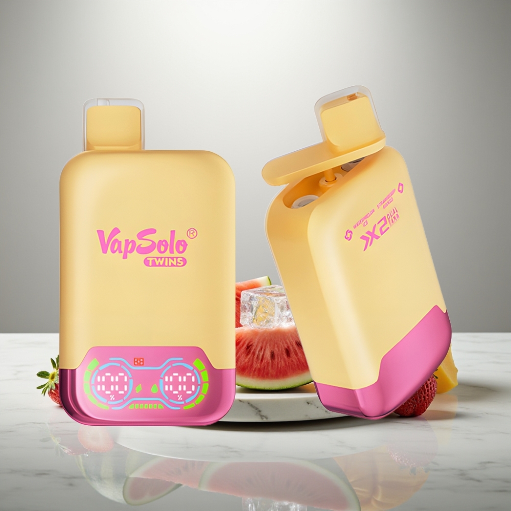 Vapsolo Twins 20000 Puffs 40ml Watermelon Ice & Strawberry Mango Type-C