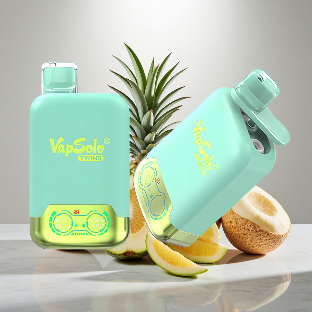 Vapsolo Twins 20000 Puffs Dual Tank Triple Melon & Pineapple Coconut 40ml Type-C