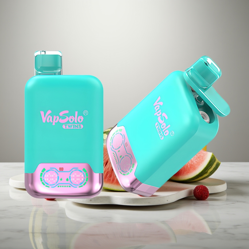 Vapsolo Twins 20000 Puffs Triple Melon & Raspberry Watermelon 40ml Type-C