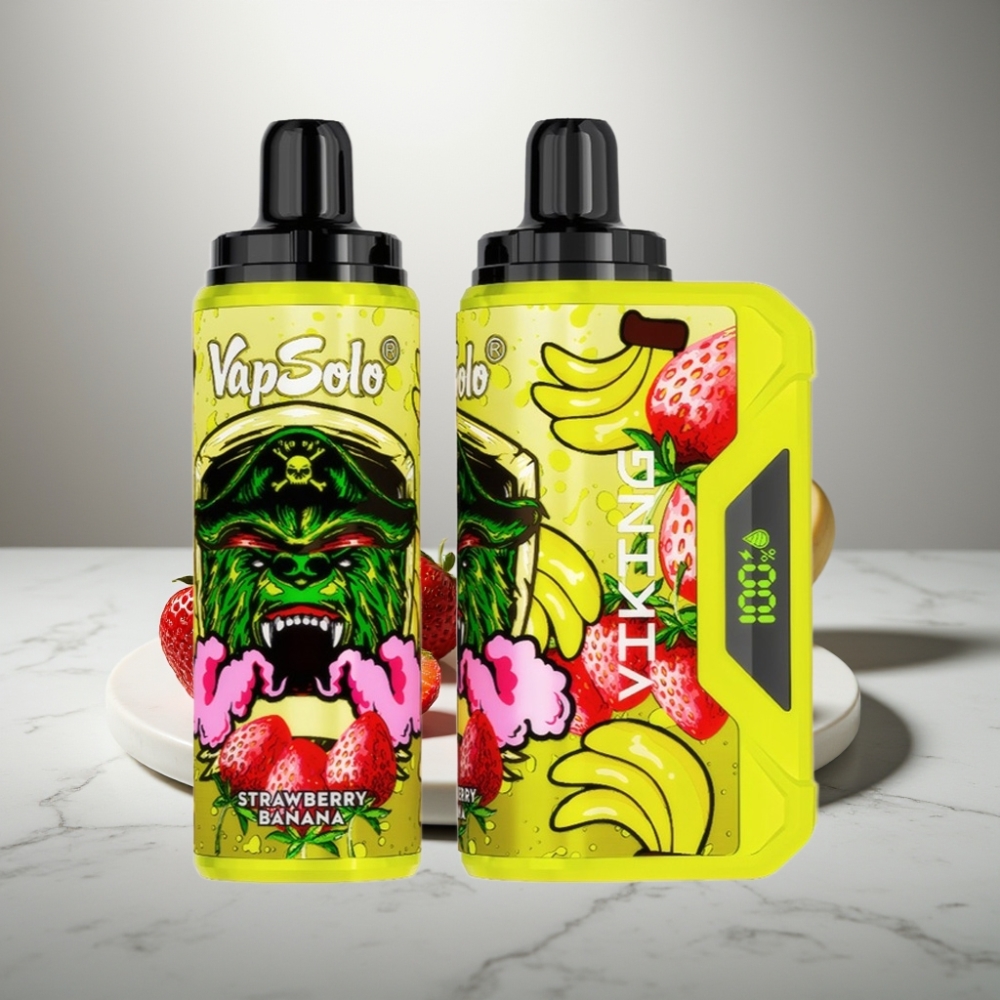 VapSolo VIKING 12000 Puffs 22ml Φράουλα Μπανάνα Type-C