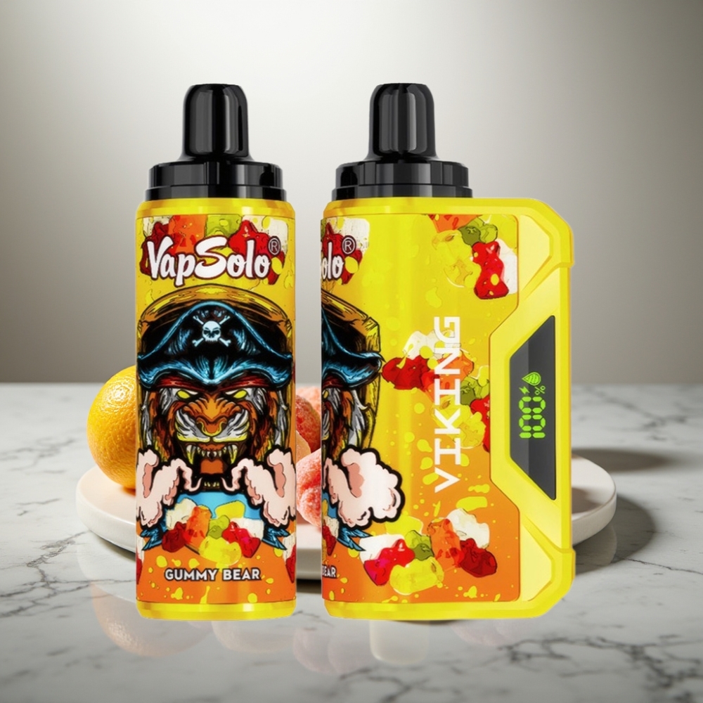 VapSolo VIKING 12000 Puffs 22ml Type-C Ζαχαρωτό Αρκούδα