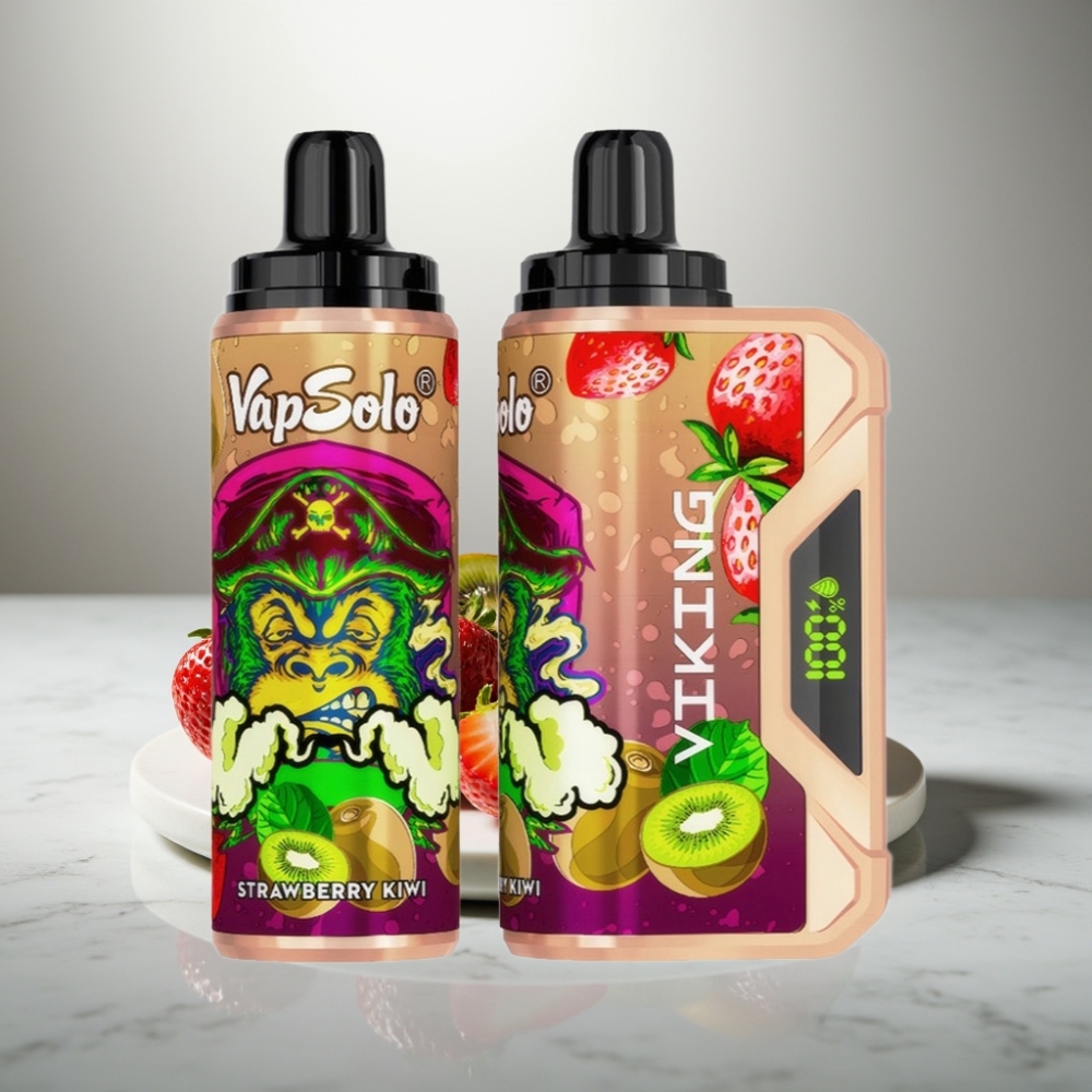 VapSolo VIKING 12000 Puffs 22ml Φράουλα Κιβί vape μιας χρήσης